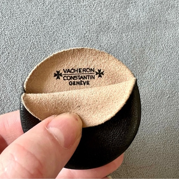 VACHERON CONSTANTIN Black Leather Jewelry Box 5.25x4x1.25 inches - Picture 5 of 11